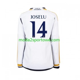 Koszulka Real Madryt JOSELU 14 Domowe Stroje Piłkarskie 2023/24 Długi Rękaw